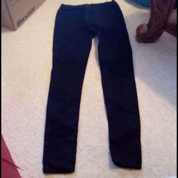 Vtg 1970s Roebuck & Co kids black skinny leg denim - Picture 2 of 11